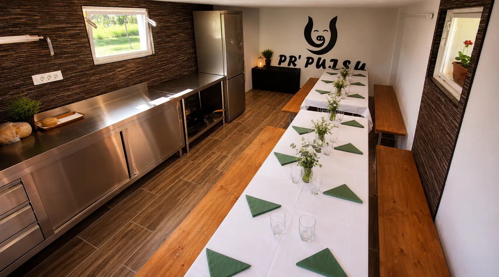 Urejena notranjost piknik prostora